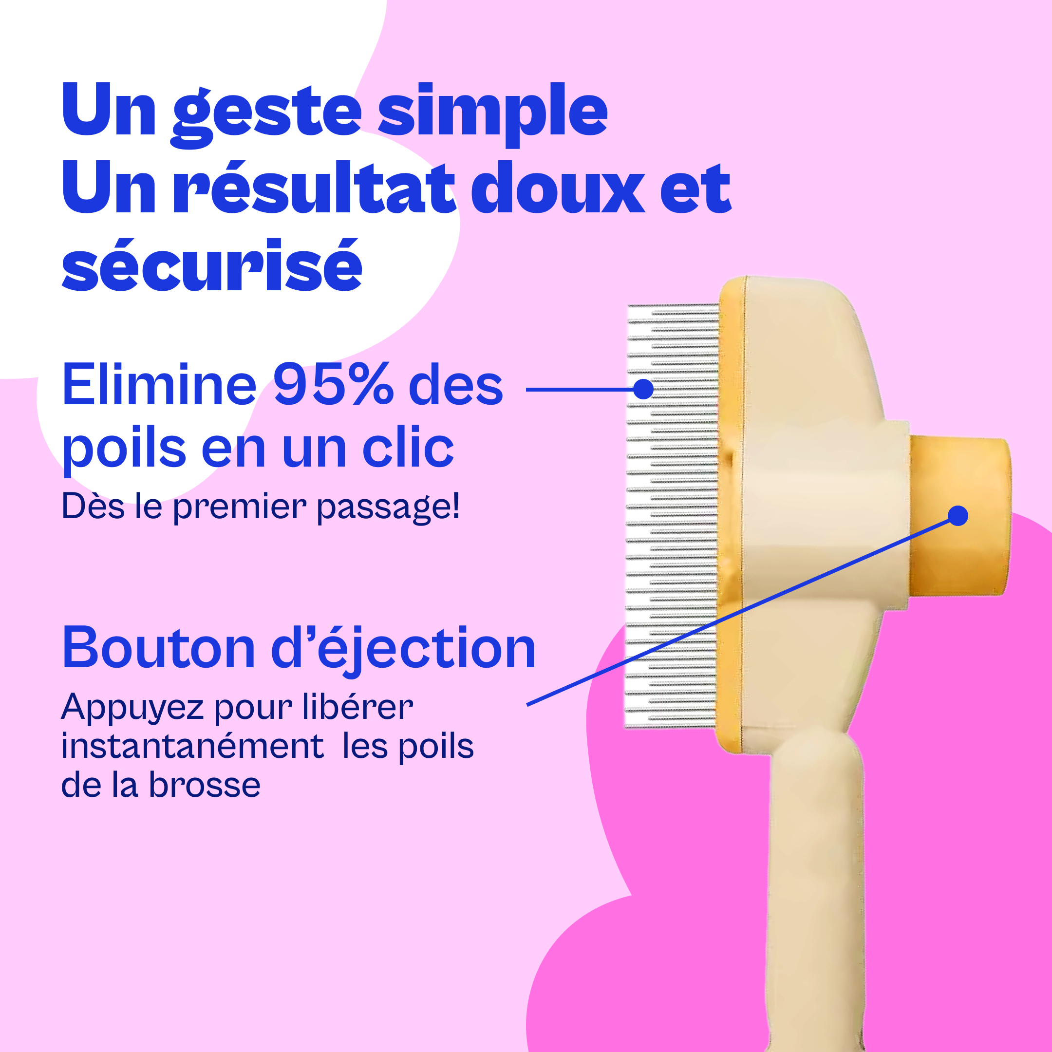 Brosse Furr™ – Brosse Anti-Poils Auto-Nettoyante