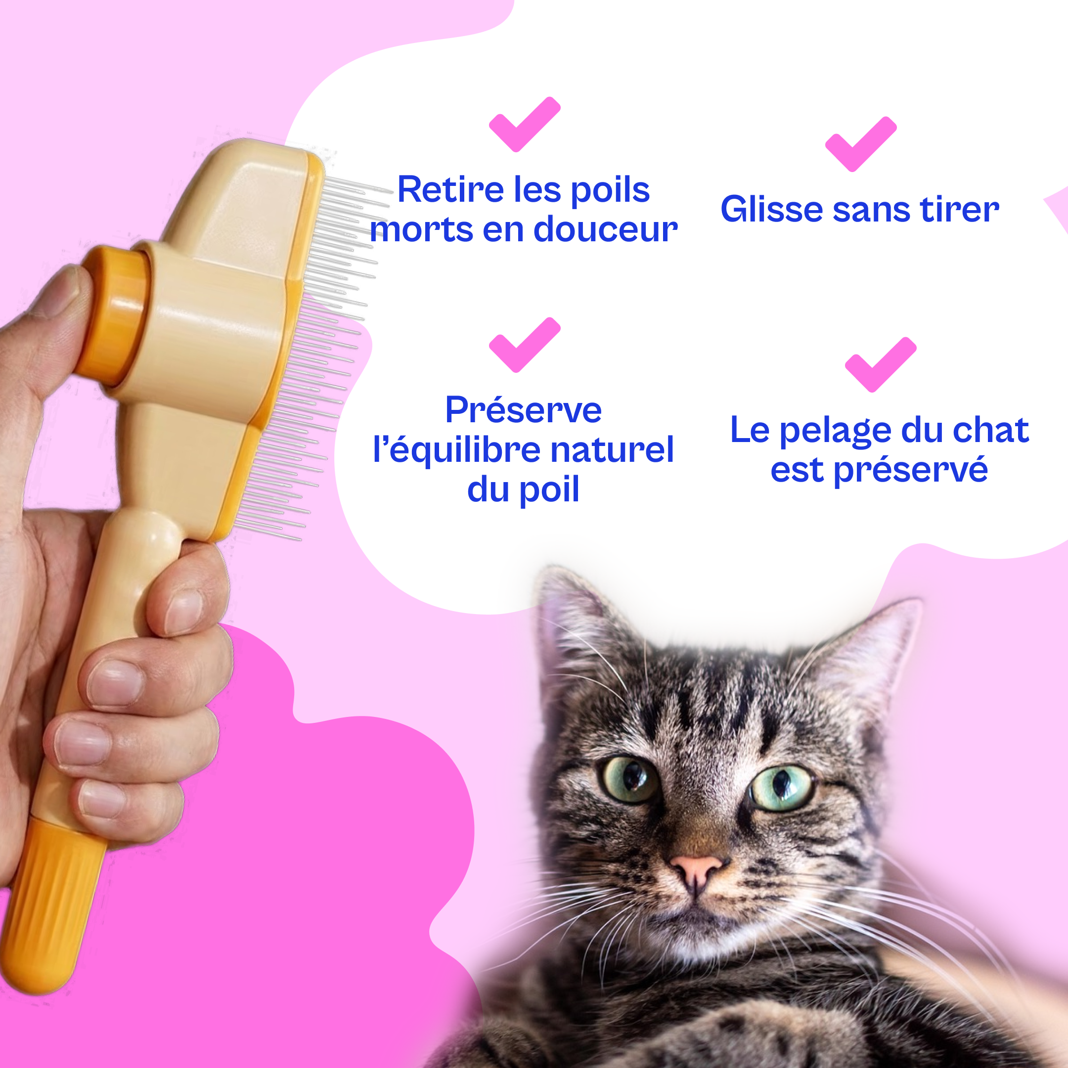 Brosse Furr™ – Brosse Anti-Poils Auto-Nettoyante