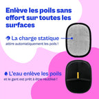 Gant Furr™  – Gant Attrape-Poils Réutilisable